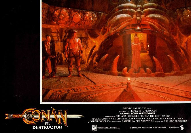 Conan le destructeur - Cartes de lobby - Arnold Schwarzenegger
