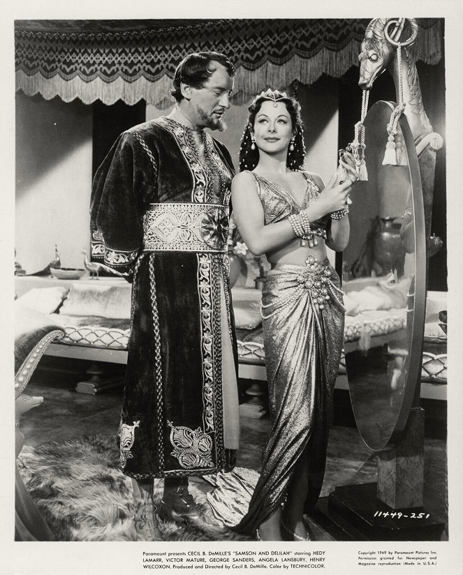 Sansão e Dalila - Cartões lobby - George Sanders, Hedy Lamarr