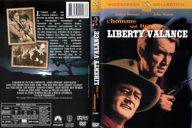 El hombre que mató a Liberty Valance - Carátulas