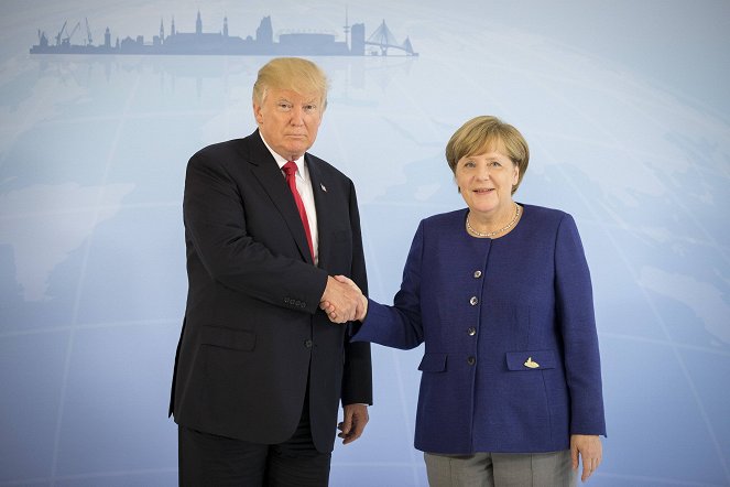Merkel - Macht der Freiheit - Filmfotos - Donald Trump, Angela Merkel