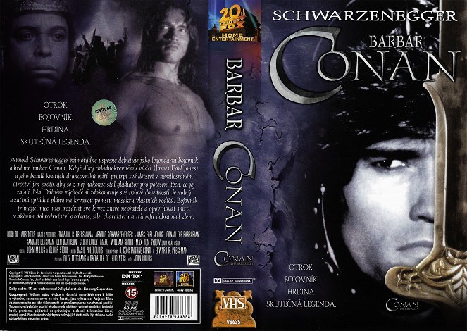 Conan, el bárbaro - Carátulas
