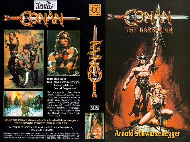 Conan, el bárbaro - Carátulas