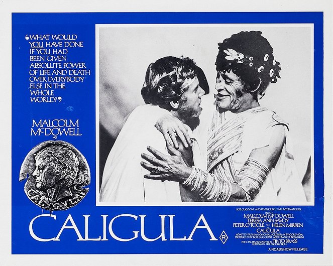 Caligula - Lobbykarten - Malcolm McDowell, Peter O'Toole