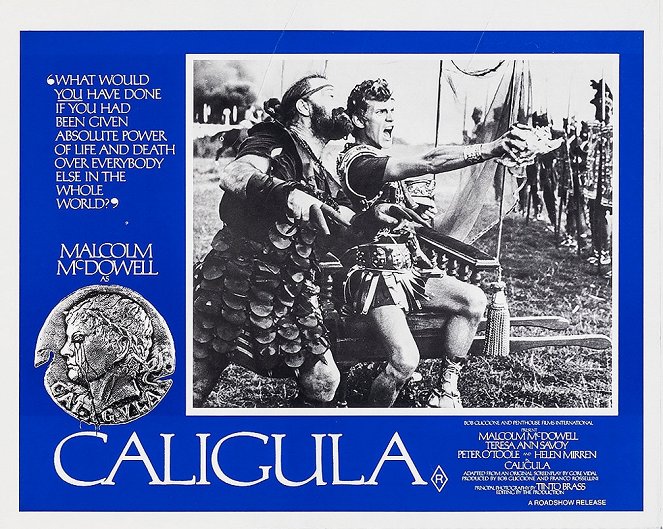 Caligola - Lobbykarten - Malcolm McDowell