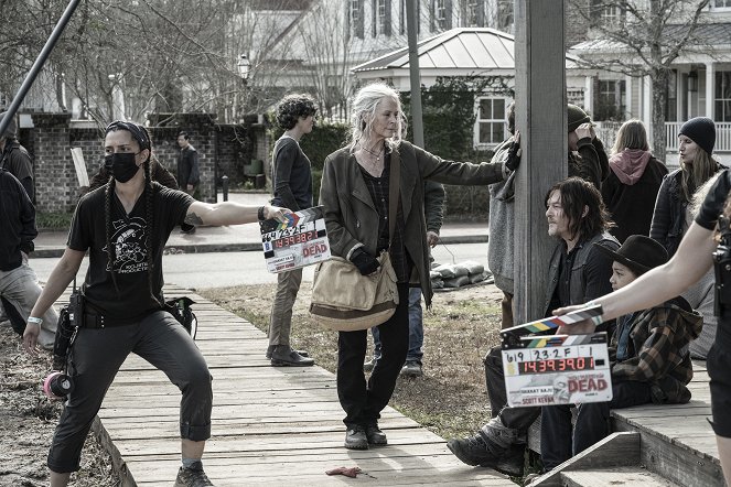 Żywe trupy - Rodzina - Z realizacji - Melissa McBride, Norman Reedus