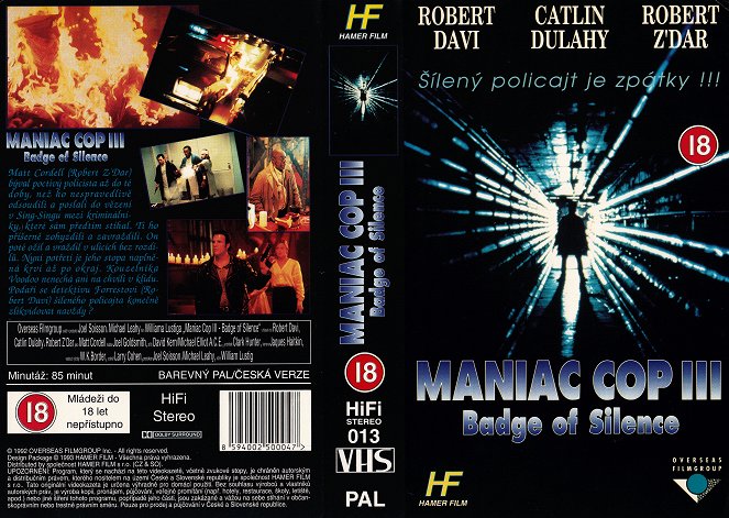 Maniac Cop 3: Badge of Silence - Borítók