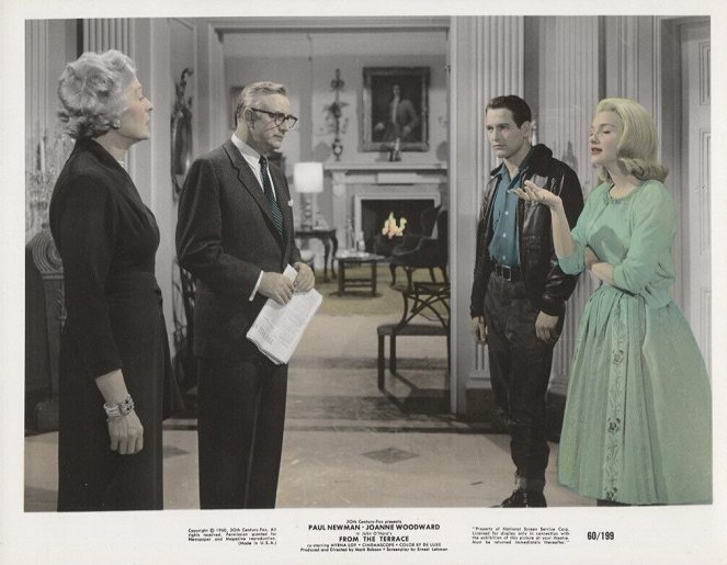 From the Terrace - Lobbykarten - Kathryn Givney, Raymond Bailey, Paul Newman, Joanne Woodward