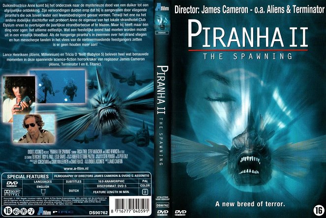 Piraña II: los vampiros del mar - Carátulas