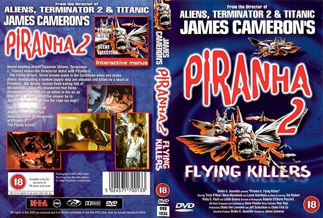 Piranha II - O Peixe Vampiro - Capas