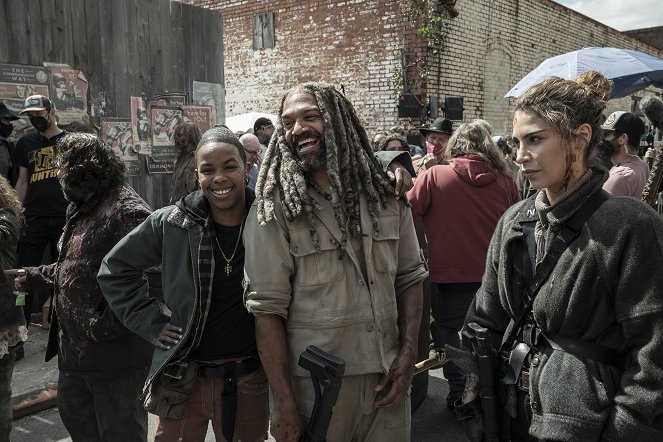 The Walking Dead - Ruhe in Frieden - Dreharbeiten - Khary Payton, Nadia Hilker