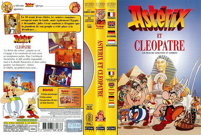 Astérix y Cleopatra - Carátulas