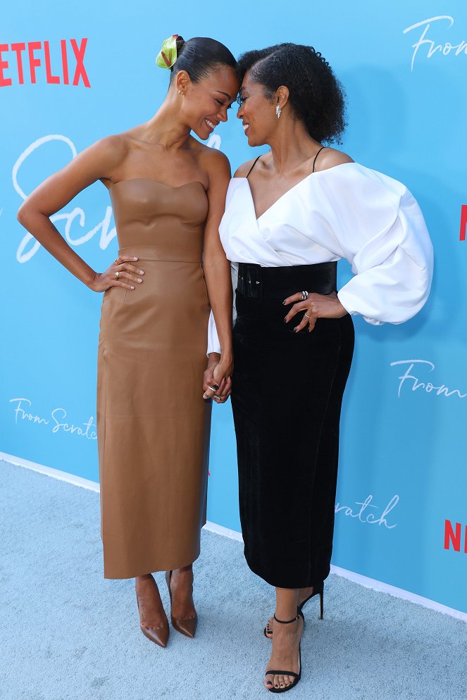 From Scratch - Events - Netflix's From Scratch Special Screening at Netflix Tudum Theater on October 17, 2022 in Los Angeles, California - Zoe Saldana, Tembi Locke