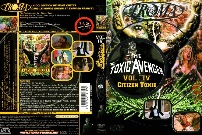 Toxic Avenger IV : Citizen Toxie - Couvertures