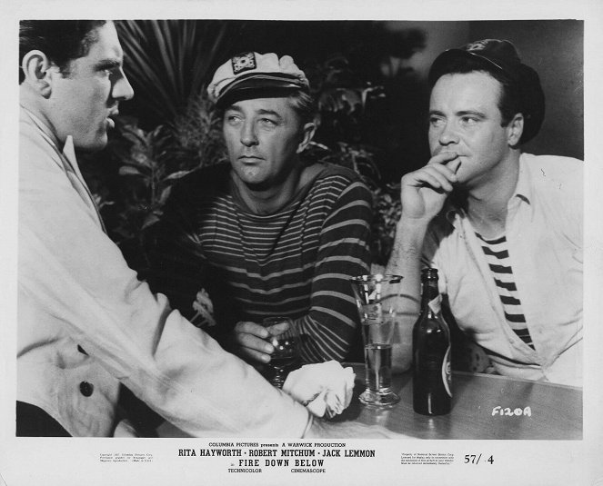 Fire Down Below - Lobby Cards - Robert Mitchum, Jack Lemmon