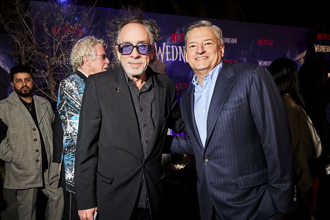 Wednesday - Events - World premiere of Netflix's "Wednesday" on November 16, 2022 at Hollywood Legion Theatre in Los Angeles, California - Tim Burton, Ted Sarandos