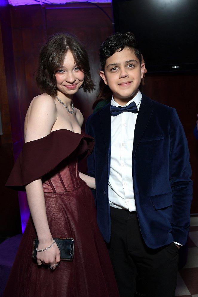 Wednesday - Events - World premiere of Netflix's "Wednesday" on November 16, 2022 at Hollywood Legion Theatre in Los Angeles, California - Emma Myers, Isaac Ordonez