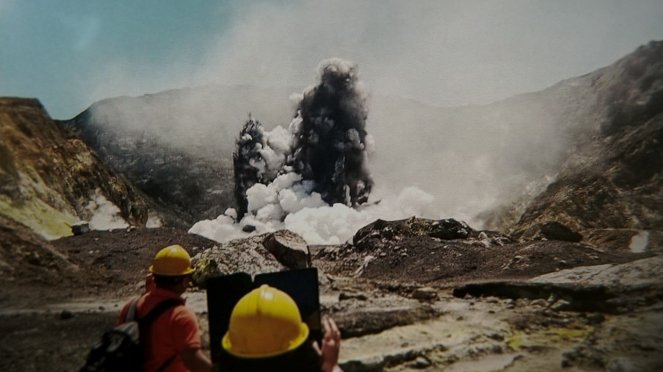 A Whakaari vulkánkitörés - Filmfotók