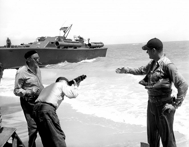Schnellboote vor Bataan - Dreharbeiten - John Ford