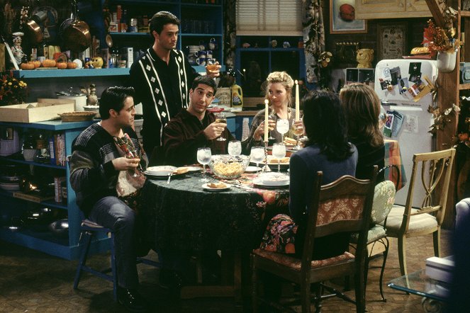 Friends - Season 1 - The One Where Underdog Gets Away - Photos - Matt LeBlanc, Matthew Perry, David Schwimmer, Lisa Kudrow