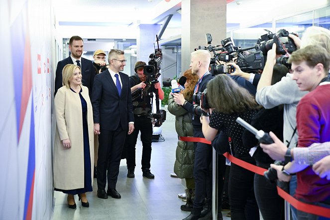 Cesta na Hrad: Debata - Dreharbeiten - Danuše Nerudová