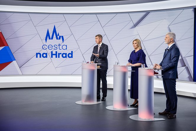 Cesta na Hrad: Debata - Photos - Andrej Babiš, Danuše Nerudová, Petr Pavel