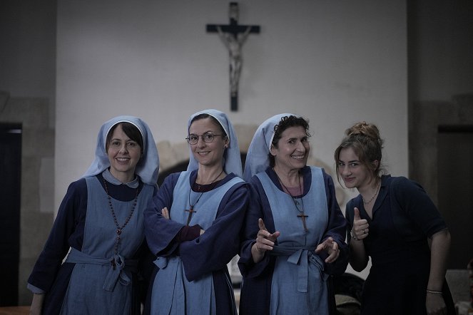 Das Nonnenrennen - Dreharbeiten - Valérie Bonneton, Camille Chamoux, Guilaine Londez