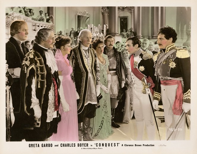 Conquest - Cartões lobby - Greta Garbo, Henry Stephenson, Charles Boyer