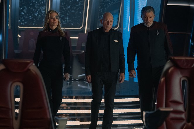 Star Trek: Picard - Następne pokolenie - Z filmu - Jeri Ryan, Patrick Stewart, Jonathan Frakes