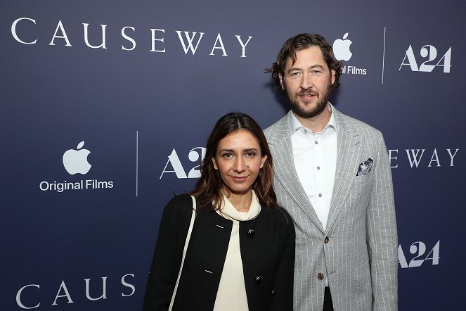 Causeway - Events - Apple Original Films and A24 special screening of “Causeway” at The Metrograph Theatre" on February11, 2022 - Ottessa Moshfegh, Luke Goebel