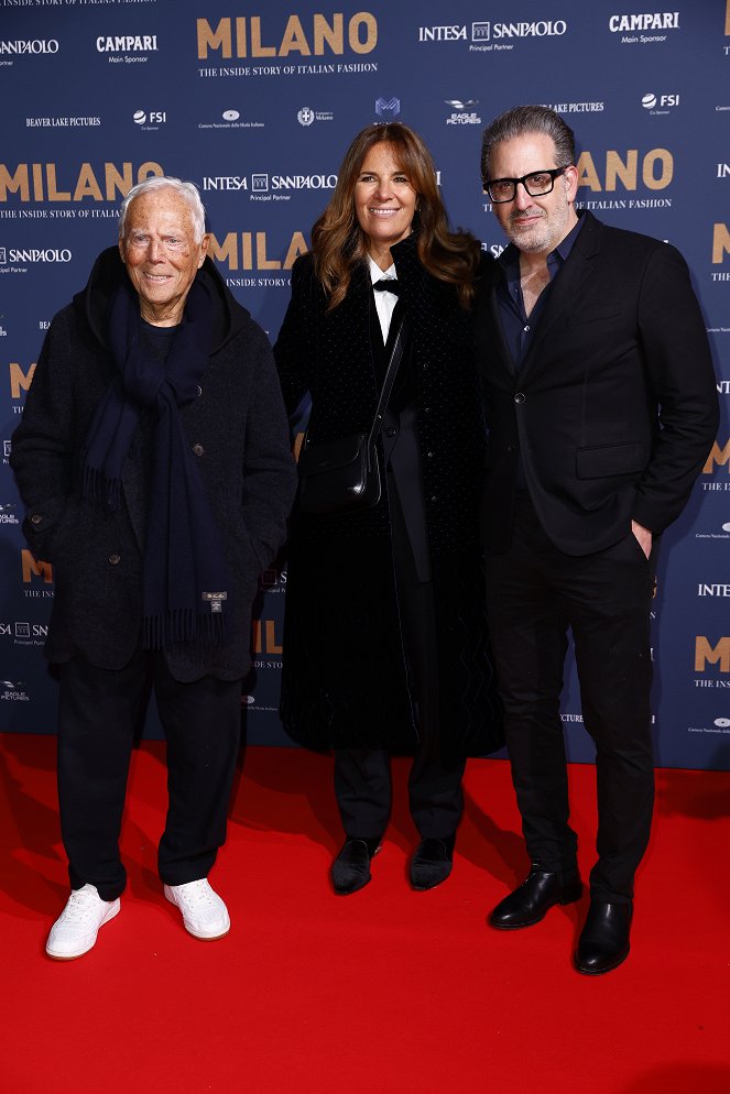 Milano: The Inside Story of Italian Fashion - De eventos - "Milano: The Inside Story Of Italian Fashion" Red Carpet Premiere - Giorgio Armani, John Maggio