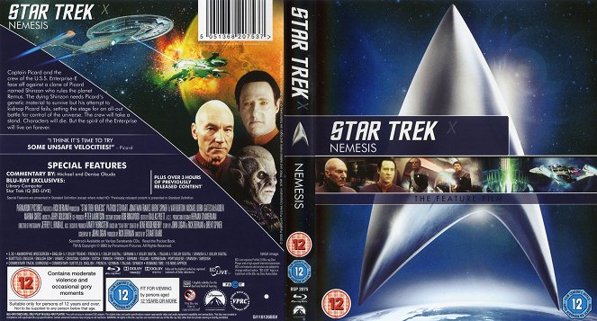 Star Trek: Némesis - Carátulas