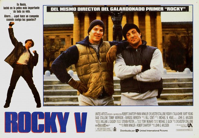 Rocky V - Lobby karty - Tommy Morrison, Sylvester Stallone
