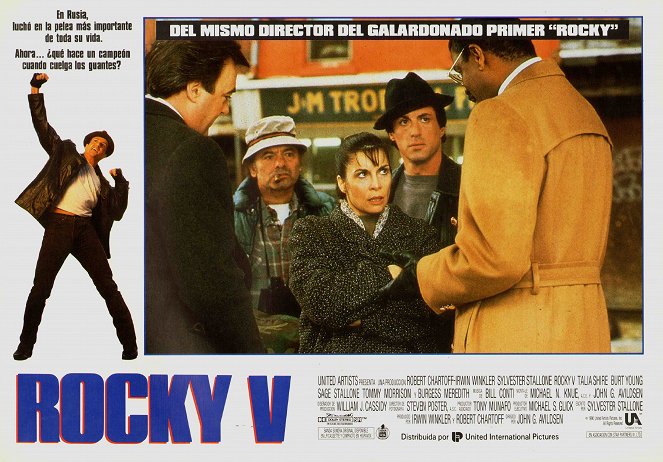 Rocky V - Lobbykarten - Burt Young, Talia Shire, Sylvester Stallone