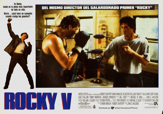 Rocky V - Lobby karty - Tommy Morrison, Sylvester Stallone