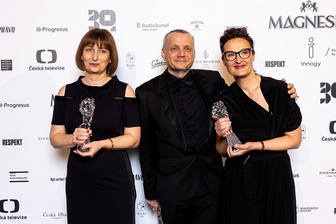 30. Český lev - Ceny České filmové a televizní akademie za rok 2022 - Eventos - Držitelé ceny Český lev 2022 - Lucie Sunková, Martin Vandas, Alena Vandasová