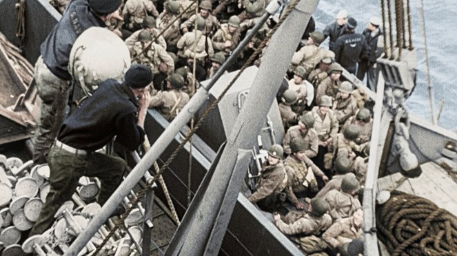 A II. világháború legjelentősebb eseményei színesben - A normandiai partraszállás - Filmfotók