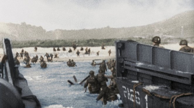 Najważniejsze wydarzenia II wojny światowej w kolorze - Lądowanie aliantów w Normandii - Z filmu