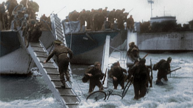 A II. világháború legjelentősebb eseményei színesben - A normandiai partraszállás - Filmfotók