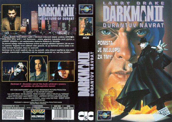 Darkman II: The Return of Durant - Okładki