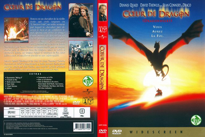 Dragonheart (Corazón de dragón) - Carátulas