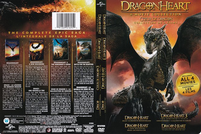 Dragonheart (Corazón de dragón) - Carátulas