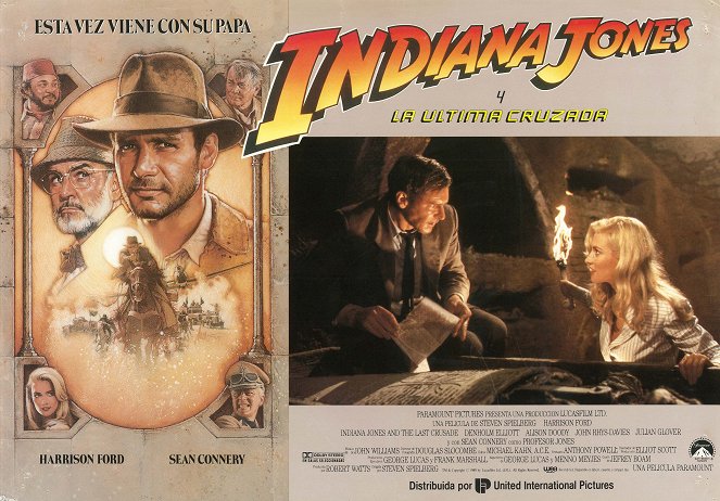 Indiana Jones and the Last Crusade - Lobbykaarten - Sean Connery, Alison Doody