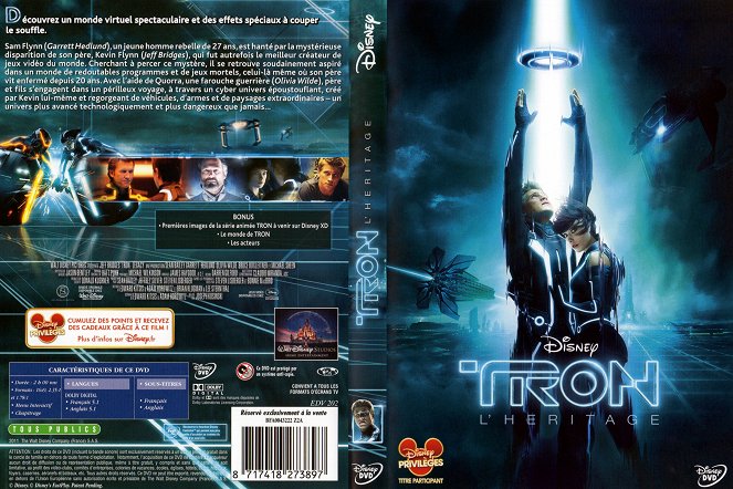 Tron Legacy - Carátulas