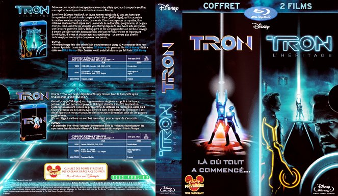 Tron Legacy - Carátulas