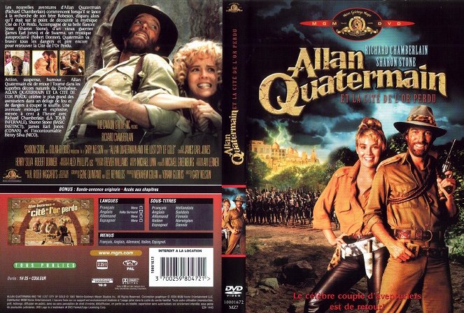Allan Quatermain and the Lost City of Gold - Covers