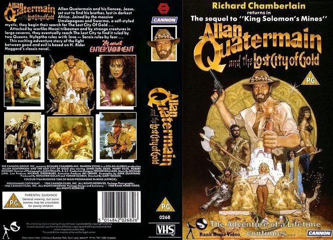 Allan Quatermain and the Lost City of Gold - Covers