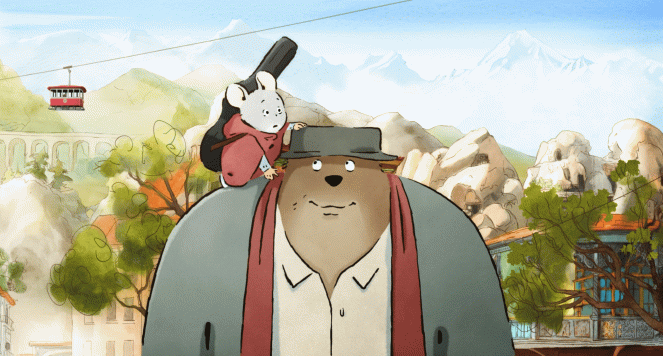 Myška a medveď na cestách - Z filmu