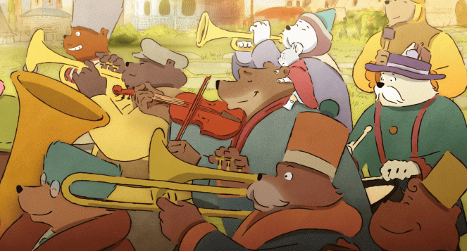Myška a medveď na cestách - Z filmu