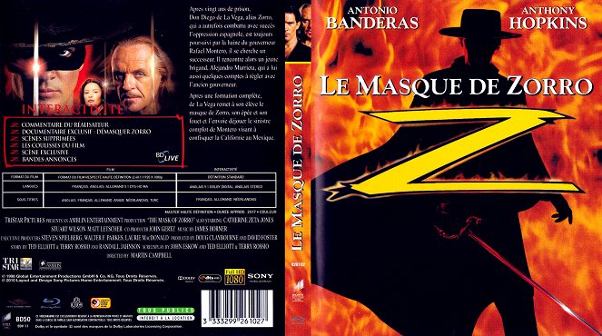 La máscara del Zorro - Carátulas
