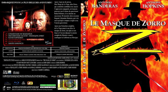 La máscara del Zorro - Carátulas